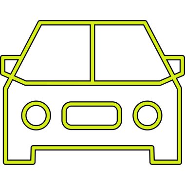 araba simgesi vektör illüstrasyonu
