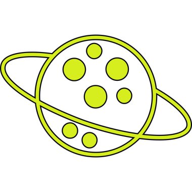 Gezegen simgesi vektör çizimi çizimi