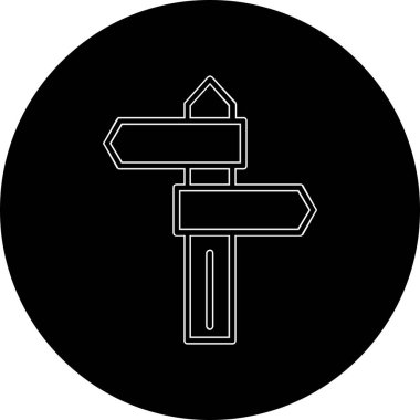 Farklı yönleri gösteren iki yön işareti