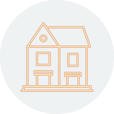 ev vektör simgesi. Basit tasarım