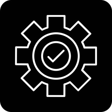 Ayarlar. Web simgesi basit illüstrasyon