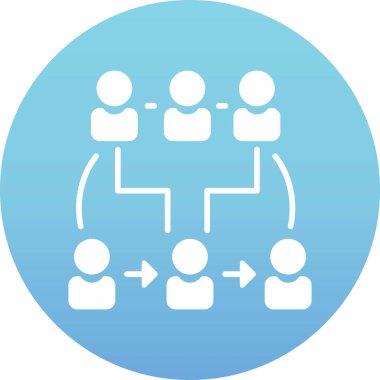 Hiyerarşi vektör simgesi. Basit tasarım