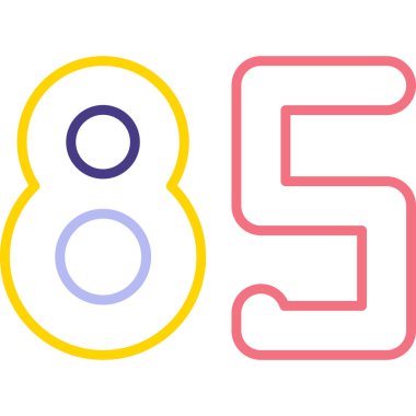 98 numara logo tasarım şablonu. yaratıcı sayı ve şablon tasarımı.