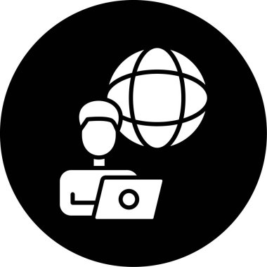 glyph dizaynında küresel iletişim simgesi