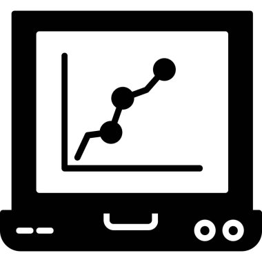 Bir bilgisayar simgesinin vektör illüstrasyonu