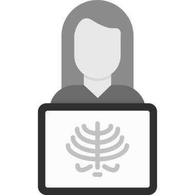 bilgisayar virüsü vektör çizgisi simgesi, düzenlenebilir konsept