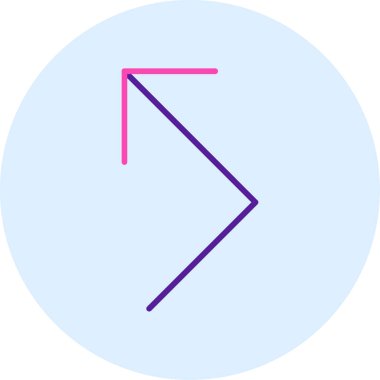 Yön ok ikonu vektör illüstrasyonu