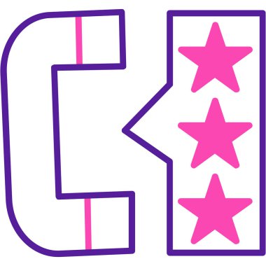 Bir harfin vektör illüstrasyonu