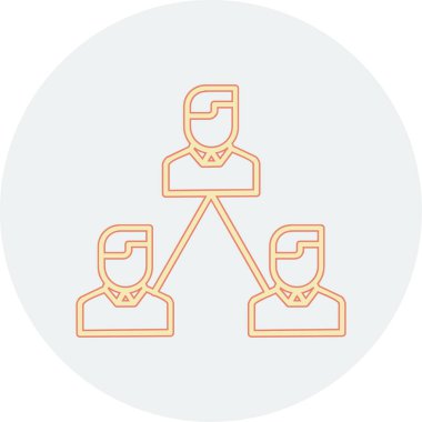 Modern ağ simgesinin vektör illüstrasyonu