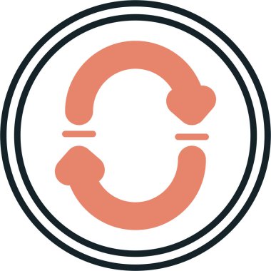 Bozuk para. Web simgesi basit illüstrasyon