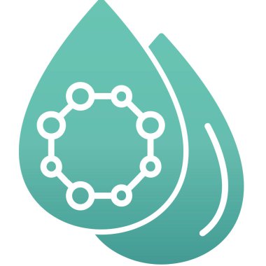 Su bırakma simgesinin vektör illüstrasyonu