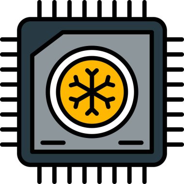 vektör kar tanesi simgesi illüstrasyonu