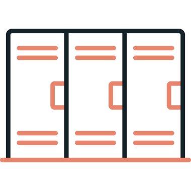 sunucu vektör çizgisi renk simgesi