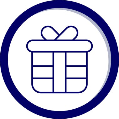 Kutu. Web simgesi basit illüstrasyon