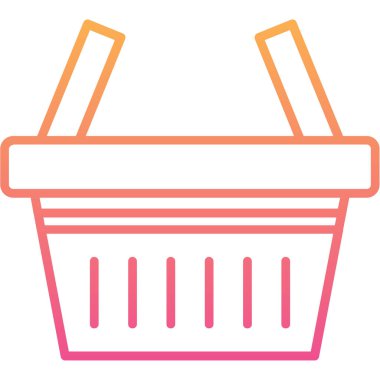 Sepet Simgesi vektör illüstrasyonu