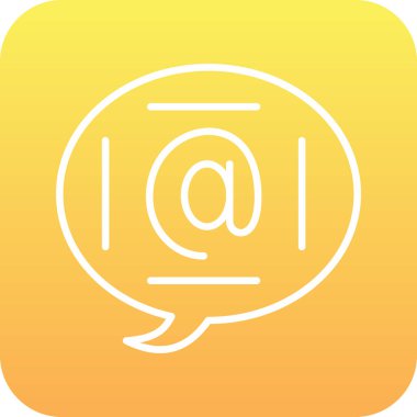 E- posta simgesinin vektör illüstrasyonu