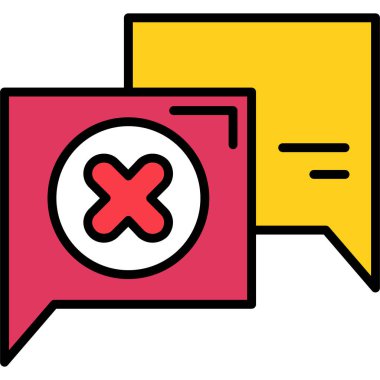 Sohbet mesajı vektör illüstrasyonu