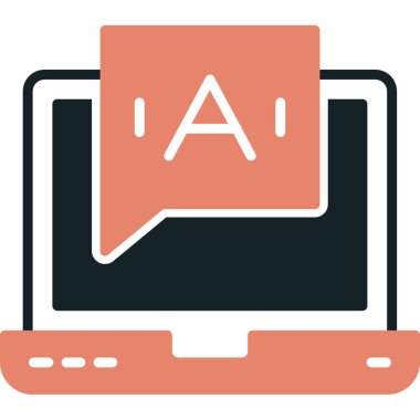 Çevirmen web simgesi, vektör çizim