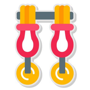 dambıl simgesi vektör illüstrasyonu