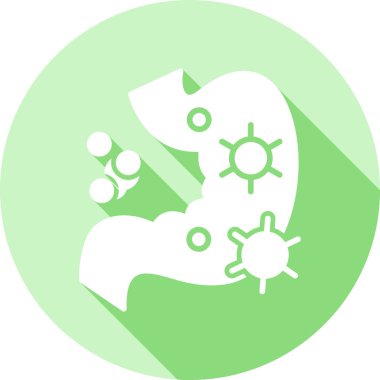 Küresel ısınma vektör simgesi. biçim düz sembol, eko yeşil renk, yuvarlak açılar, beyaz arkaplan.