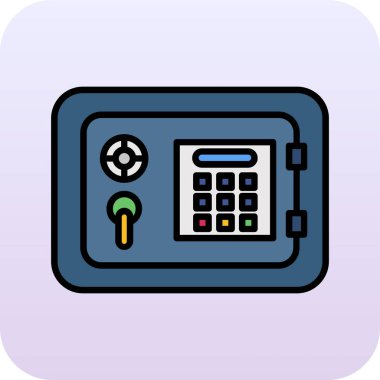 Moda Biçimli İzole Arkaplanda Atm Makinesi Simgesi