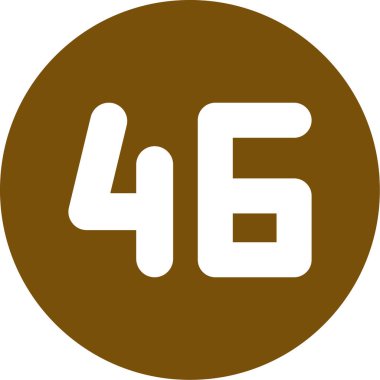 45 günlük kahverengi pul simgesi