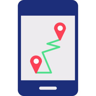 konum. Web simgesi basit illüstrasyon