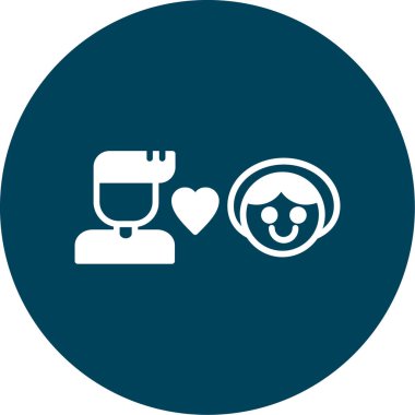 Aşk simgesi vektör illüstrasyonu