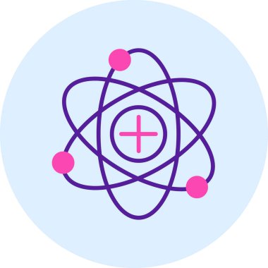 atom. Web simgesi basit illüstrasyon