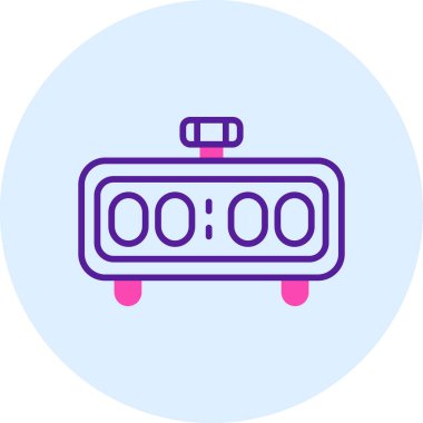 çalar saat simge vektör çizim