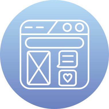 mutfak fırın simge vektör çizim