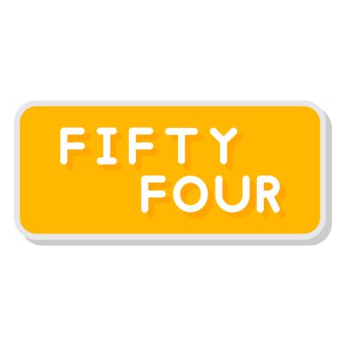 3 d numara 5 4 3 numara sarı üzerine