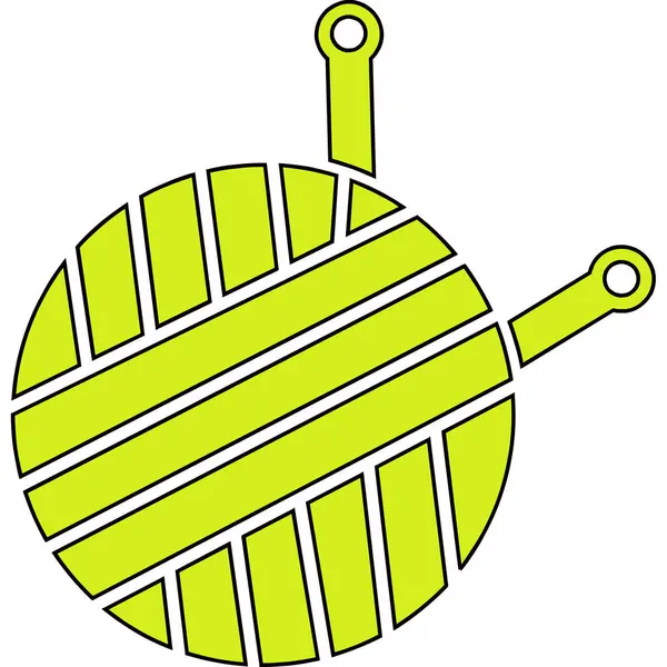 yeşil ve sarı tenis topu, vektör, illüstrasyon