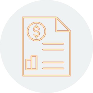 Belge simgesinin vektör illüstrasyonu