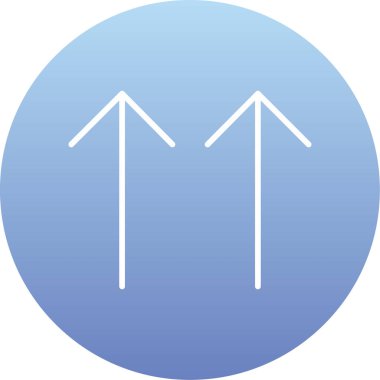 Mavi ve beyaz okların vektör illüstrasyonu