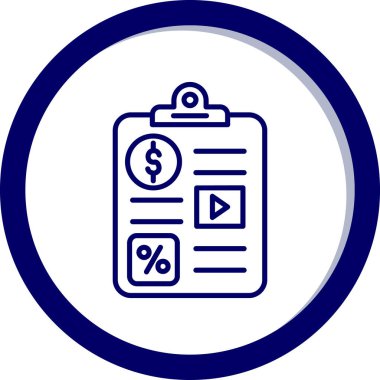 İş ve finans ikonu kavramının vektör illüstrasyonu