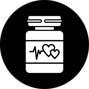 Bir kalp simgesinin vektör illüstrasyonu