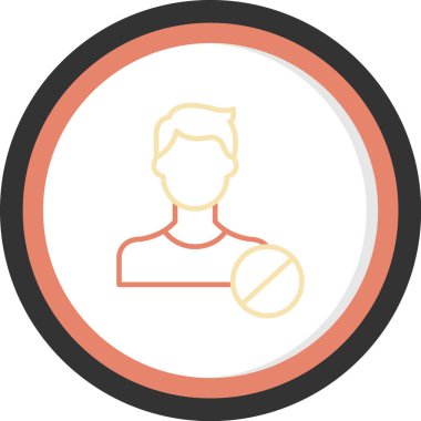 kullanıcı. Web simgesi basit illüstrasyon