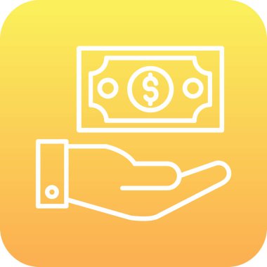 Doları vektör simge işareti simge vektör çizim kişisel ve ticari kullanım için..