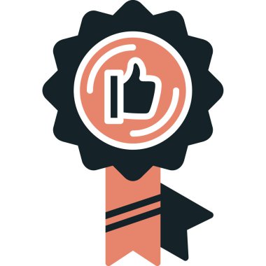 Bir kurdele simgesinin vektör illüstrasyonu