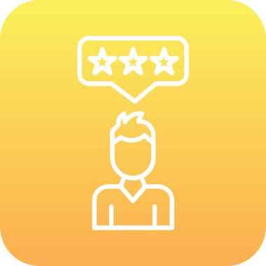 Bir yıldız simgesinin vektör illüstrasyonu