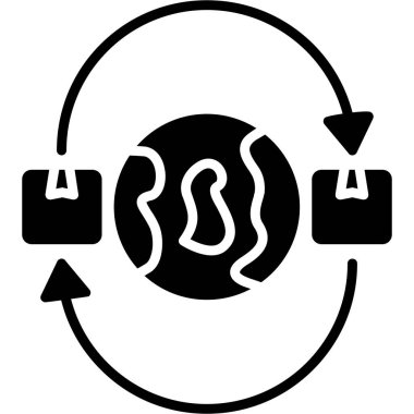 Bir kadın simgesinin vektör illüstrasyonu