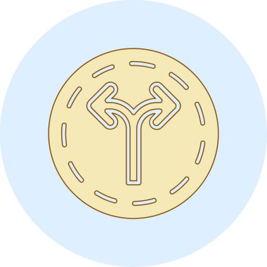 Tek bir simgenin vektör illüstrasyonu