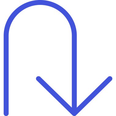 Düz biçimli ok aşağı simgesi