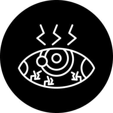 Göz. Web simgesi basit illüstrasyon