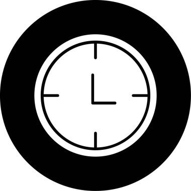 Saat simgesinin vektör illüstrasyonu