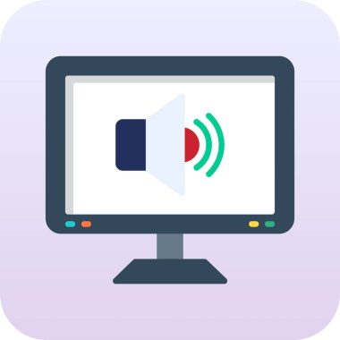 ses hoparlörü vektör simgesi