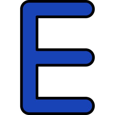 alfabe harfi f f f f vektör çizimi