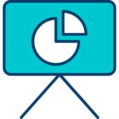 Pasta grafiği vektör illüstrasyonu