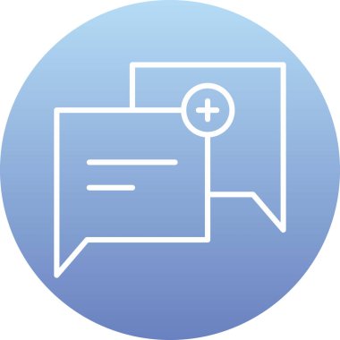 konuşma balonu simgesi, vektör illüstrasyonu